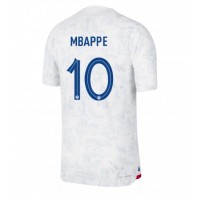 Frankrike Kylian Mbappe #10 Bortatröja VM 2022 Kortärmad
